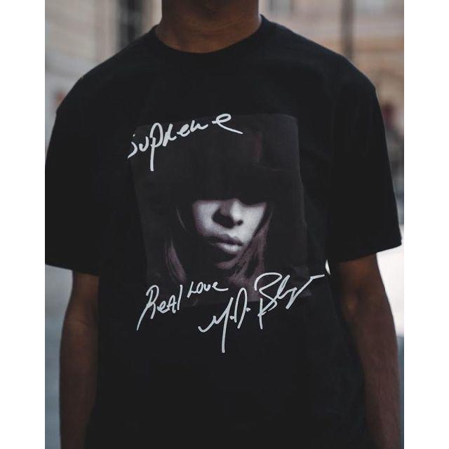 M ☆ supreme Mary J. Blige Tee black 19fw