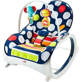 フィッシャープライス(Fisher-Price)の【中古品】インファント・トドラー・ロッカー（ドット）フィッシャープライス(その他)