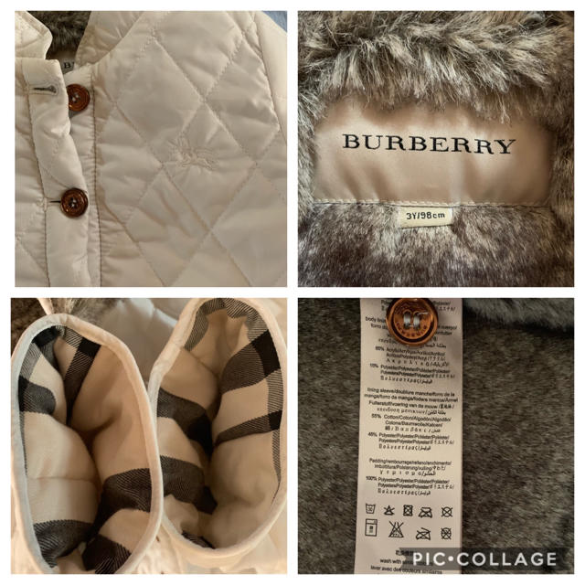 BURBERRY(バーバリー)の最終お値下げ☆バーバリー キッズ アウター ３Y  キッズ/ベビー/マタニティのキッズ服女の子用(90cm~)(ジャケット/上着)の商品写真