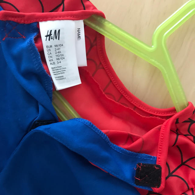 H&M(エイチアンドエム)のスパイダーマン コスチューム キッズ サイズ 110cmくらい 中古 2-4Y  エンタメ/ホビーのコスプレ(衣装一式)の商品写真