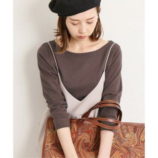 イエナ(IENA)の新品 AURALEE IENA 別注ボートネックTシャツ イエナ オーラリー (カットソー(長袖/七分))