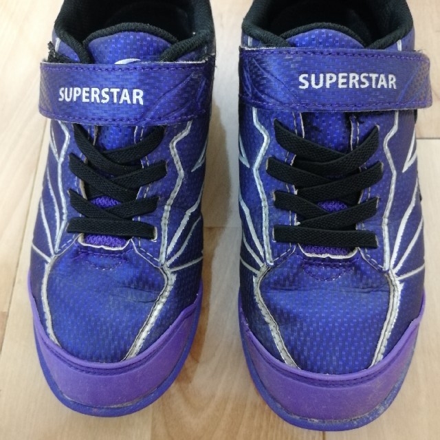 SUPERSTAR(スーパースター)のキッズスニーカー19cm 紫　moonstar superstar キッズ/ベビー/マタニティのキッズ靴/シューズ(15cm~)(スニーカー)の商品写真