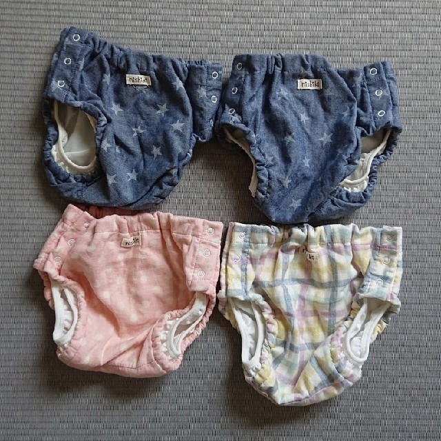 Nishiki Baby(ニシキベビー)の布おむつカバー 4枚 キッズ/ベビー/マタニティのおむつ/トイレ用品(ベビーおむつカバー)の商品写真