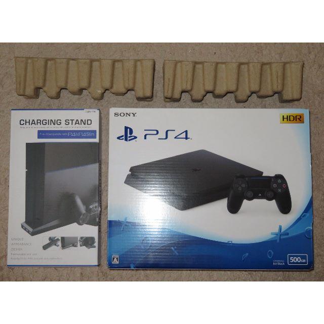 PS4 CUH-2200AB01 500GB 黒 ＋縦置きスタンド no13