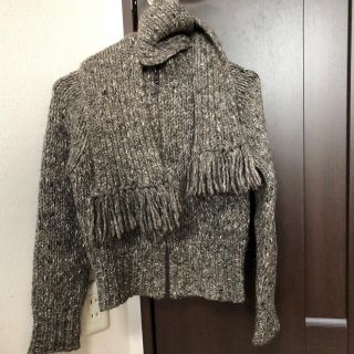 メンズビギ(MEN'S BIGI)のマフラー付きカーディガン(カーディガン)