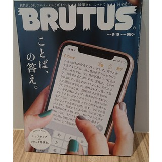 BRUTUS ブルータス 8/15月号
定価 680円
(専門誌)