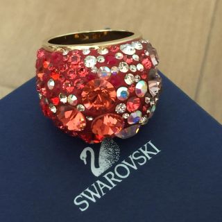 スワロフスキー(SWAROVSKI)のスワロフスキー SWAROVSKI  パヴェリング  13号  証明書有り(リング(指輪))