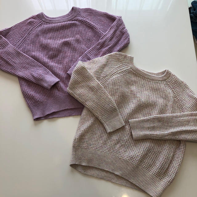 UNIQLO(ユニクロ)のUNIQLO ニット キッズ/ベビー/マタニティのキッズ服女の子用(90cm~)(ニット)の商品写真