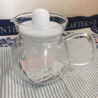 アフタヌーンティー(AfternoonTea)の【新品未使用品】アフタヌーンティー♡耐熱ガラスポット 茶こし付き  400ml(食器)