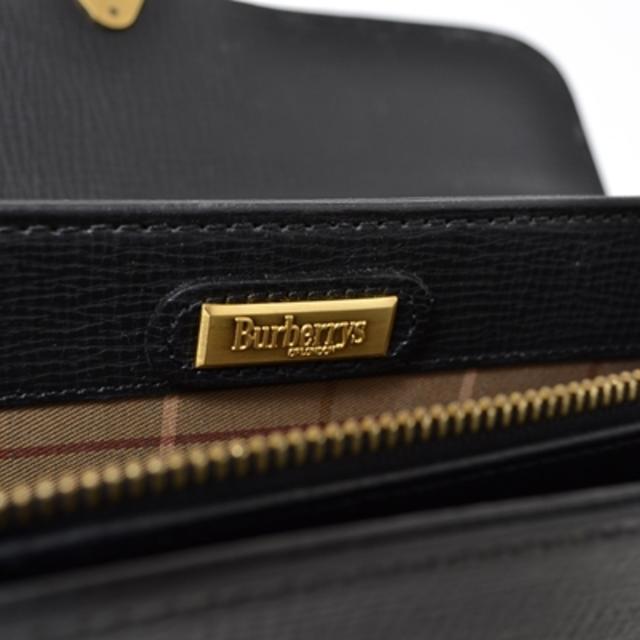 BURBERRY(バーバリー)の■Burberrys■leather hand bag black レディースのバッグ(クラッチバッグ)の商品写真