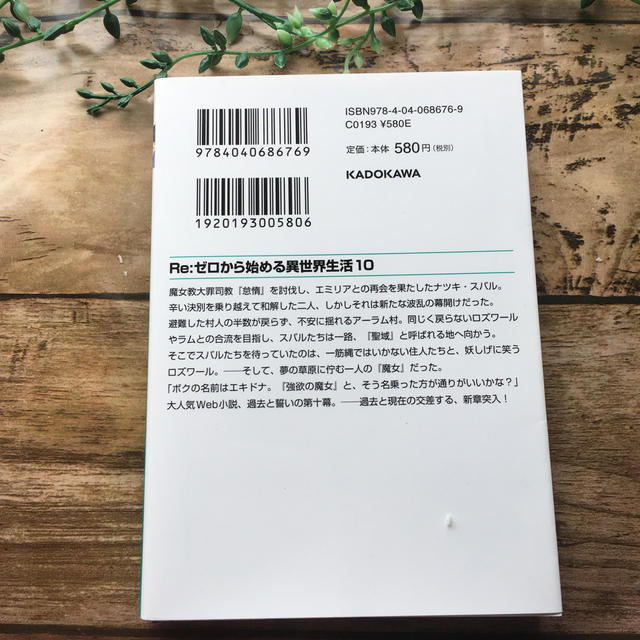 角川書店(カドカワショテン)のRe：ゼロから始める異世界生活10 エンタメ/ホビーの本(文学/小説)の商品写真