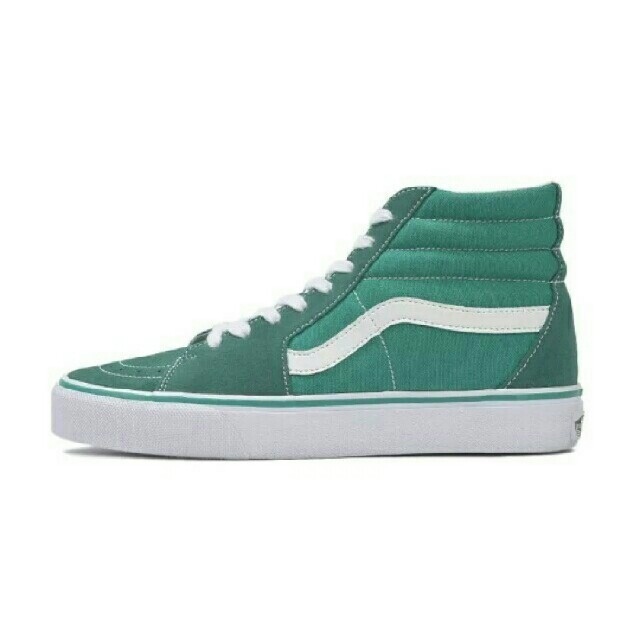 VANS(ヴァンズ)の最値定価7560円!新品!バンズ SK8-HI DX高級スニーカー 緑白 23 レディースの靴/シューズ(スニーカー)の商品写真