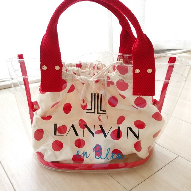 LANVIN en Bleu(ランバンオンブルー)のLANVIN POPクリアバッグ【美品】 レディースのバッグ(ハンドバッグ)の商品写真