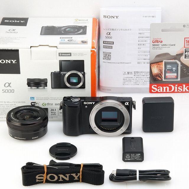yu-ton様専用 SD無 欠品なし☆Wi-Fi SONY α5000 レンズキ yu-ton様専用 SD無 欠品なし☆Wi-Fi SONY α5000 レンズキ