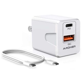 Amoner USB C 急速充電器 30W(バッテリー/充電器)