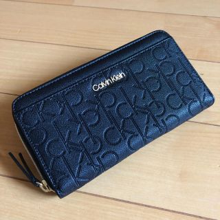 カルバンクライン(Calvin Klein)のカルバンクライン ラウンドファスナー 長財布 黒 ロゴ 新品(財布)