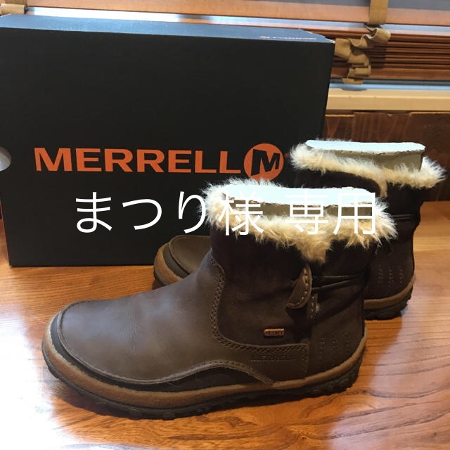 MERRELL(メレル)の美品MERRELLトレンブラント ウォータープルーフ US8  エスプレッソ レディースの靴/シューズ(ブーツ)の商品写真