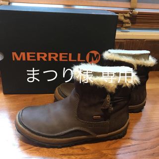 メレル(MERRELL)の美品MERRELLトレンブラント ウォータープルーフ US8  エスプレッソ(ブーツ)