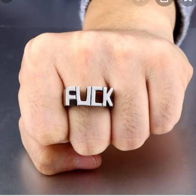 リング fuck メンズのアクセサリー(リング(指輪))の商品写真