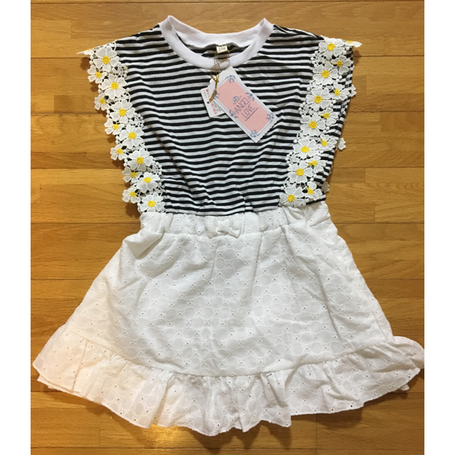 ANGEL LOVE  ワンピース 110センチ💛新品 キッズ/ベビー/マタニティのキッズ服女の子用(90cm~)(ワンピース)の商品写真