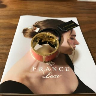 アレクサンドルドゥパリ(Alexandre de Paris)の【FRANCE Luxe】フランスラックス パステル エナメル カフポニー (ヘアゴム/シュシュ)