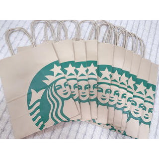 スターバックスコーヒー(Starbucks Coffee)のスタバ 紙袋 10枚(ショップ袋)