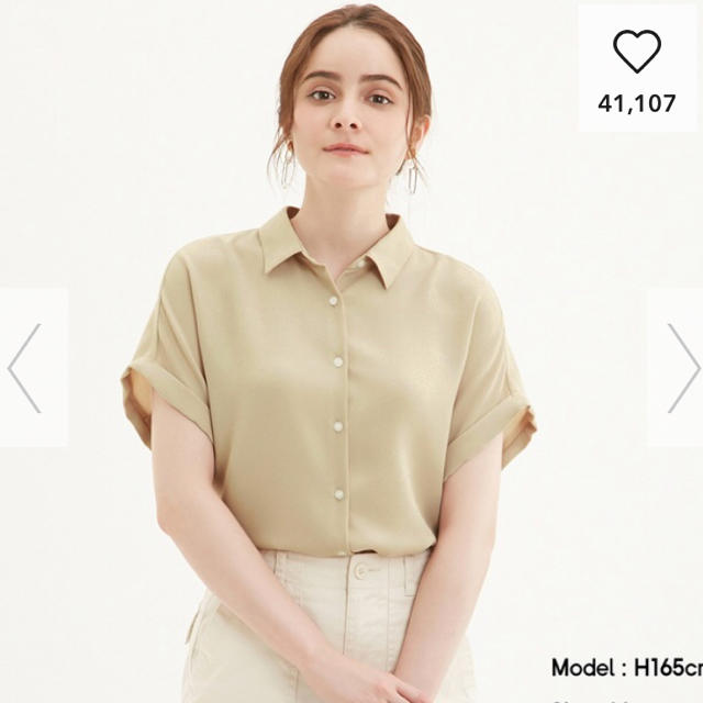 GU(ジーユー)の未使用 GU エアーシャツ レディースのトップス(Tシャツ(半袖/袖なし))の商品写真