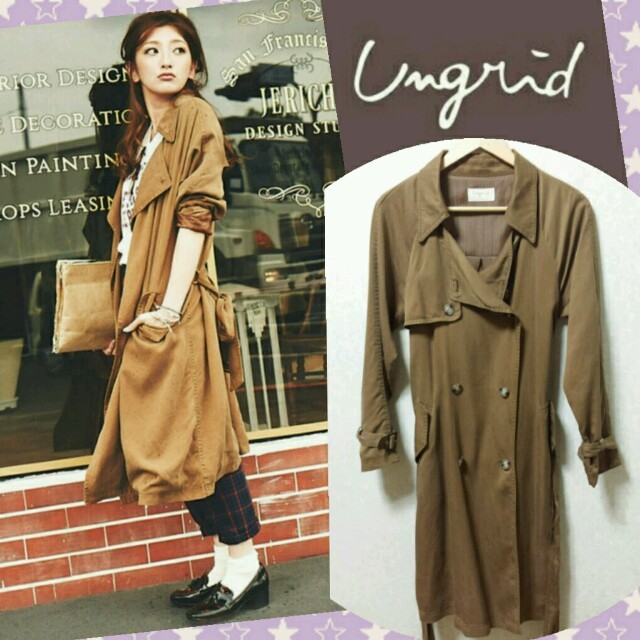 ungrid♡テンセルロングトレンチコート