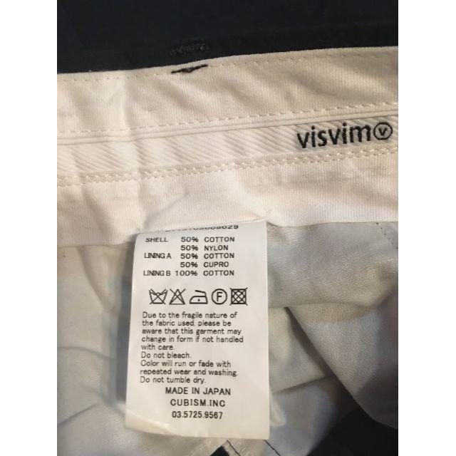 VISVIM slacks shorts size2 NAVY