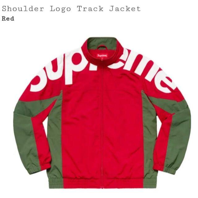 Shoulder Logo Track Jacket Red XL