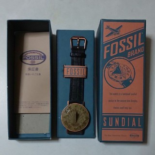 フォッシル(FOSSIL)のFOSSIL レア日時計 新品未使用品(腕時計(アナログ))