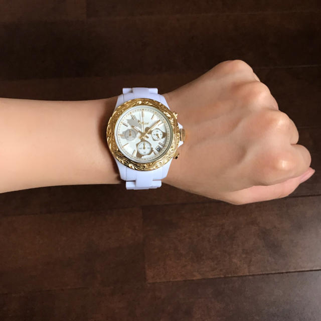 【美品】Maxi　腕時計 ユニセックス　ハワイアンジュエリー　マキシ　ゴールド