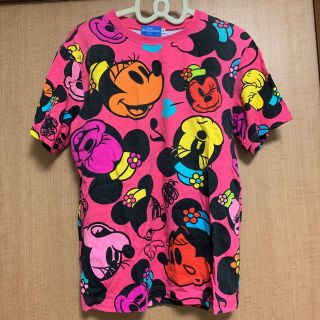 ディズニー(Disney)の大幅値下げ！ディズニー 総柄 Tシャツ ピンク(Tシャツ(半袖/袖なし))