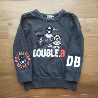 ダブルビー(DOUBLE.B)のDOUBLE.B　B君いっぱいトレーナー　100(Tシャツ/カットソー)