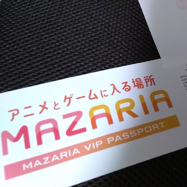 MAZARIA マザリア　ＶＩＰパスポートチケット２枚セット