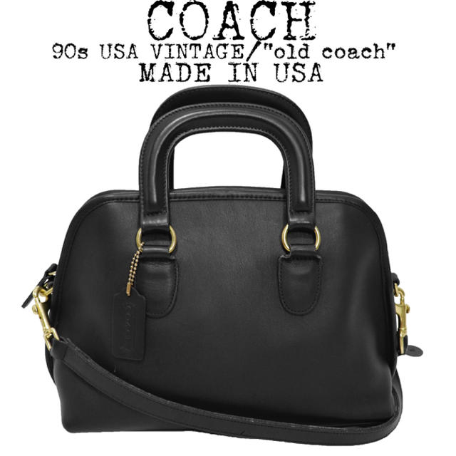 美品★COACH★オールドコーチ★90s★2wayショルダーバッグ★黒★USA製