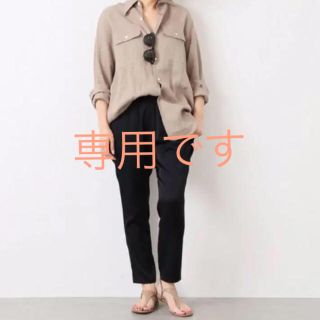 ドゥーズィエムクラス(DEUXIEME CLASSE)の2019ss Deuxieme Classe シルクサテンドロストパンツ 黒 (カジュアルパンツ)