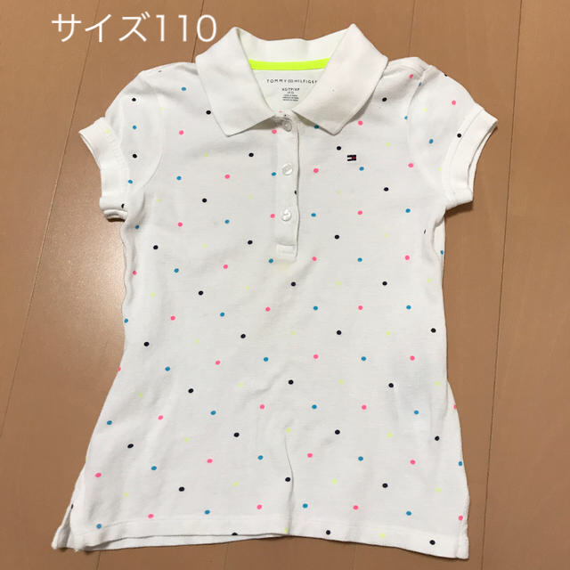 TOMMY HILFIGER(トミーヒルフィガー)の【TOMMY HILFIGER】キッズポロシャツ キッズ/ベビー/マタニティのキッズ服女の子用(90cm~)(Tシャツ/カットソー)の商品写真