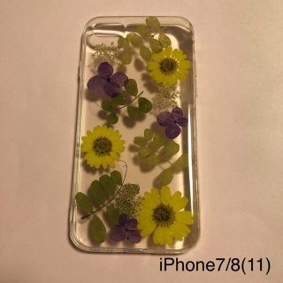 アイフォーン(iPhone)のiPhone7/8 押し花 ケース ハンドメイド  フラワー flower 11(iPhoneケース)