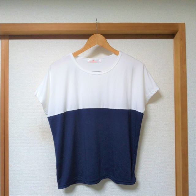 ブルーL＆ピンクL レディースのトップス(Tシャツ(半袖/袖なし))の商品写真