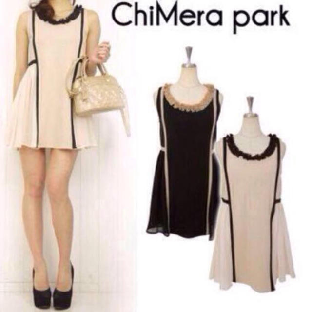 ChiMera park(キメラパーク)のWhite❥裾ゆれ❥シフォンワンピ レディースのワンピース(ミニワンピース)の商品写真