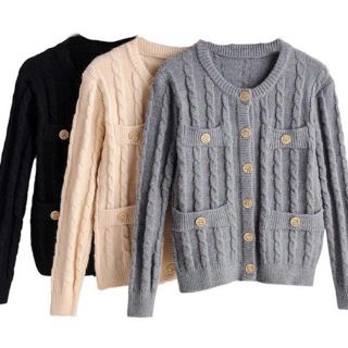 ザラ(ZARA)の309★秋冬先行 3color ニット カーディガン(カーディガン)