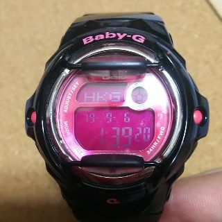 ベビージー(Baby-G)のCASIO baby-G ピンクブラックモデル ★美品★(腕時計)