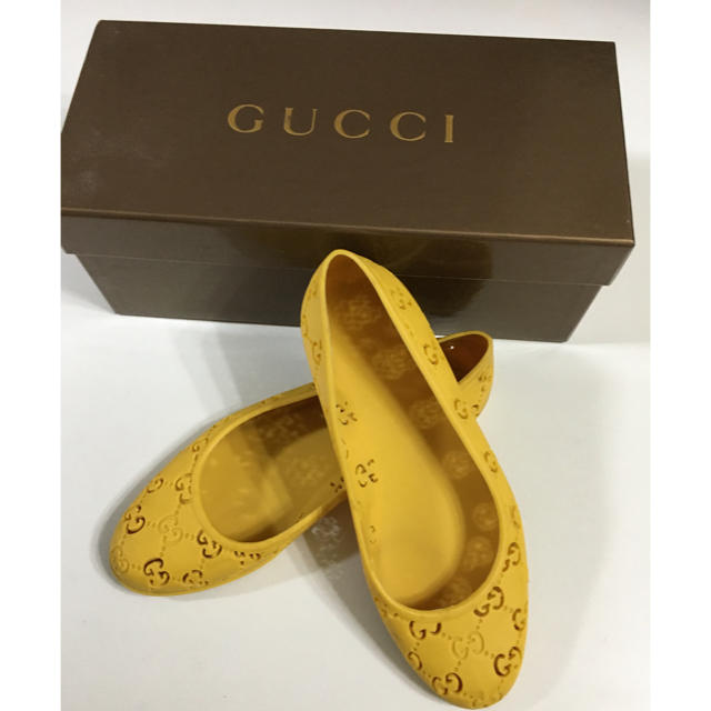 Gucci(グッチ)の送料無料 GUCCI ラバーフラットシューズused レディースの靴/シューズ(バレエシューズ)の商品写真