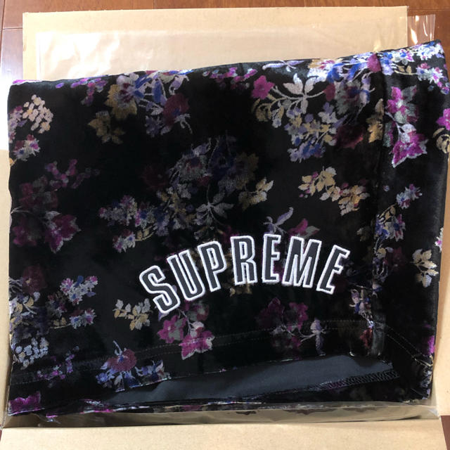 19fw Supreme Floral Velour Short Black M