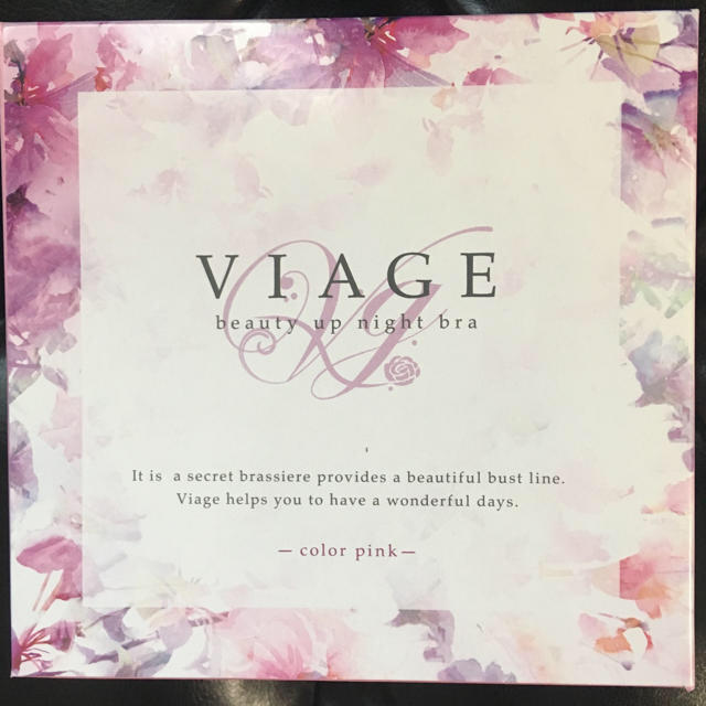 viage ナイトブラ Lサイズ ピンク レディースの下着/アンダーウェア(ブラ)の商品写真