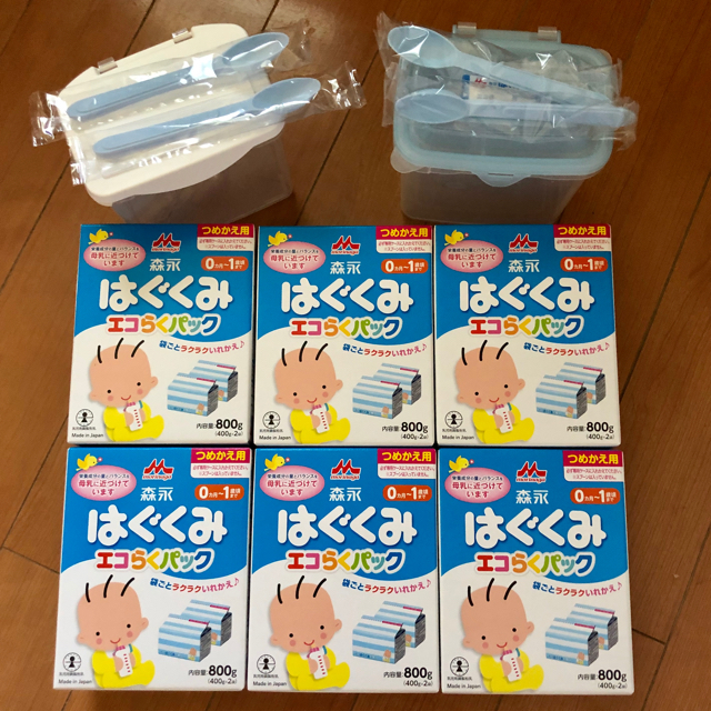 はぐくみエコらくパック800g 11箱&(おまけ)専用タッパー のめっ はぐくみエコらくパック800g 11箱&(おまけ)専用タッパー のめっ
