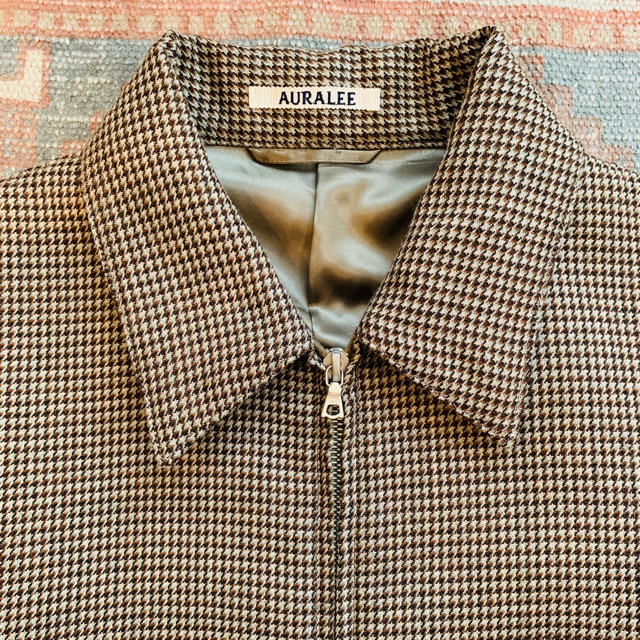 AURALEE 18AW ハウンドトゥース ダブルフェイス ブルゾン eva.gov.co