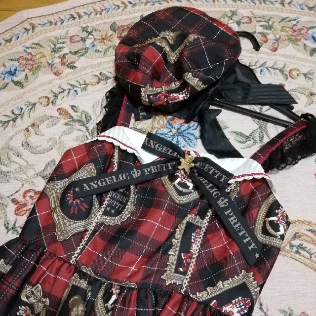 タイムセール開催中 Angelic Pretty くま JSK 帽子 ベレー レディース