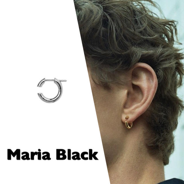 大人気✳︎Maria black disrupted 14 シルバー 片耳用